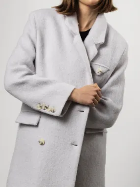 DENVER MOHAIR COAT- LIGHT BLUE