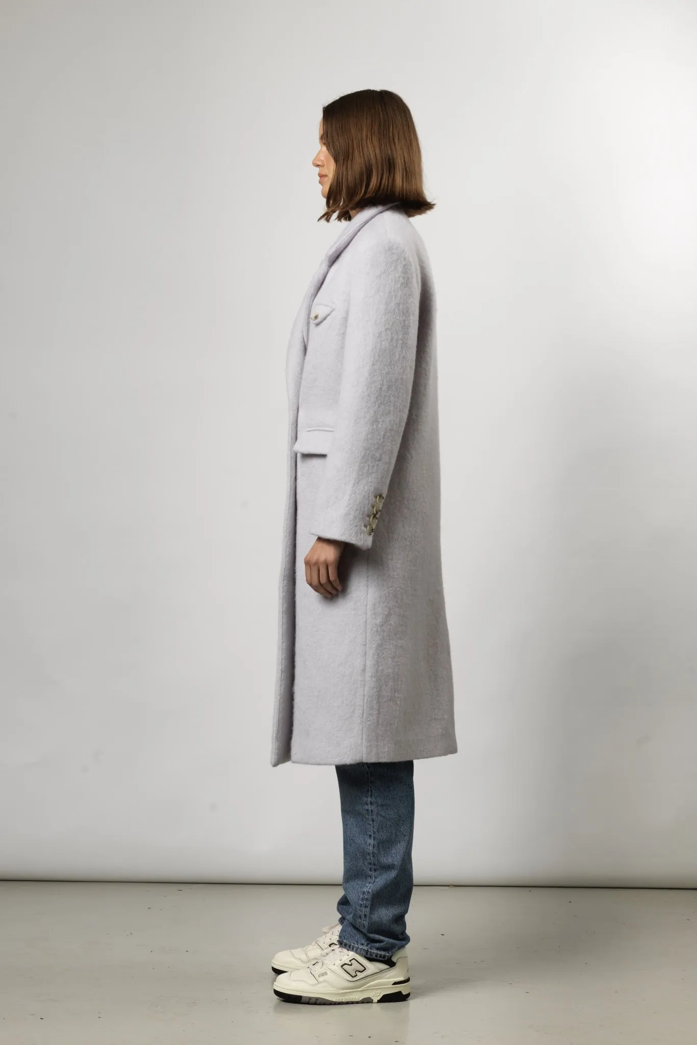 DENVER MOHAIR COAT- LIGHT BLUE