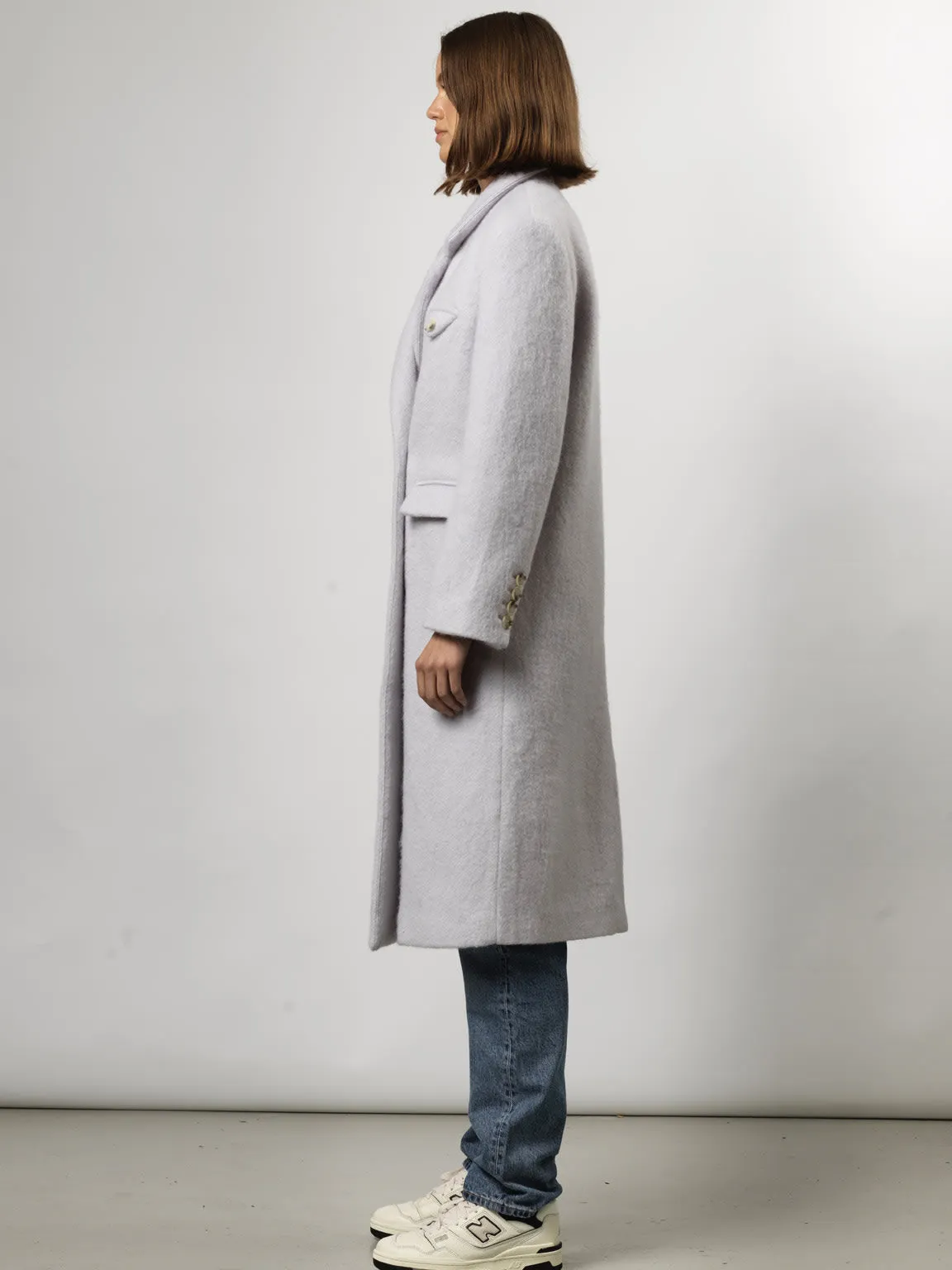 DENVER MOHAIR COAT- LIGHT BLUE