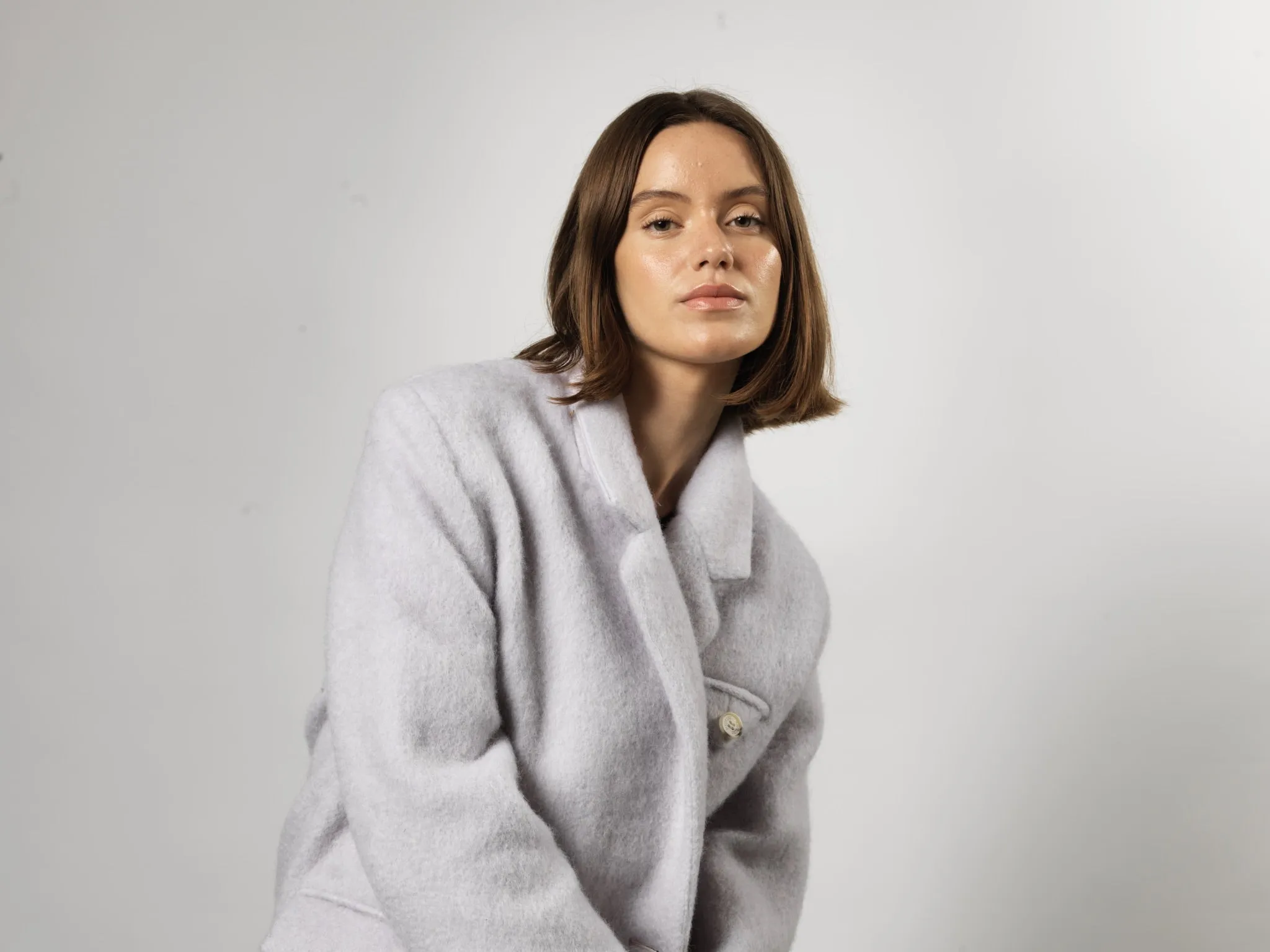 DENVER MOHAIR COAT- LIGHT BLUE