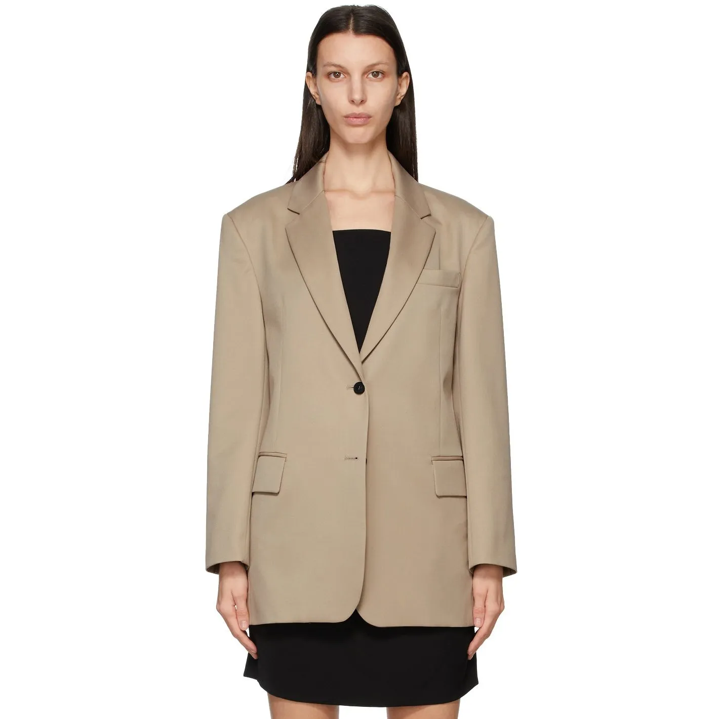 DRAE Beige Wool Boy Blazer