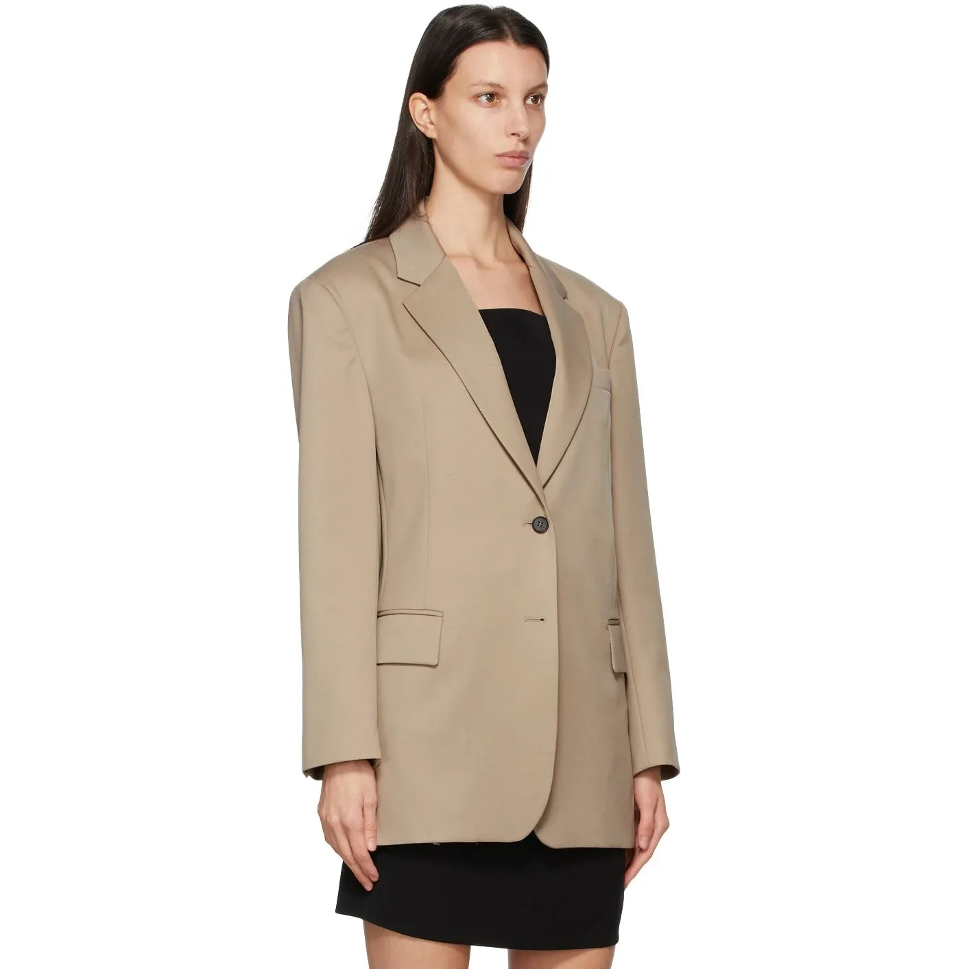 DRAE Beige Wool Boy Blazer