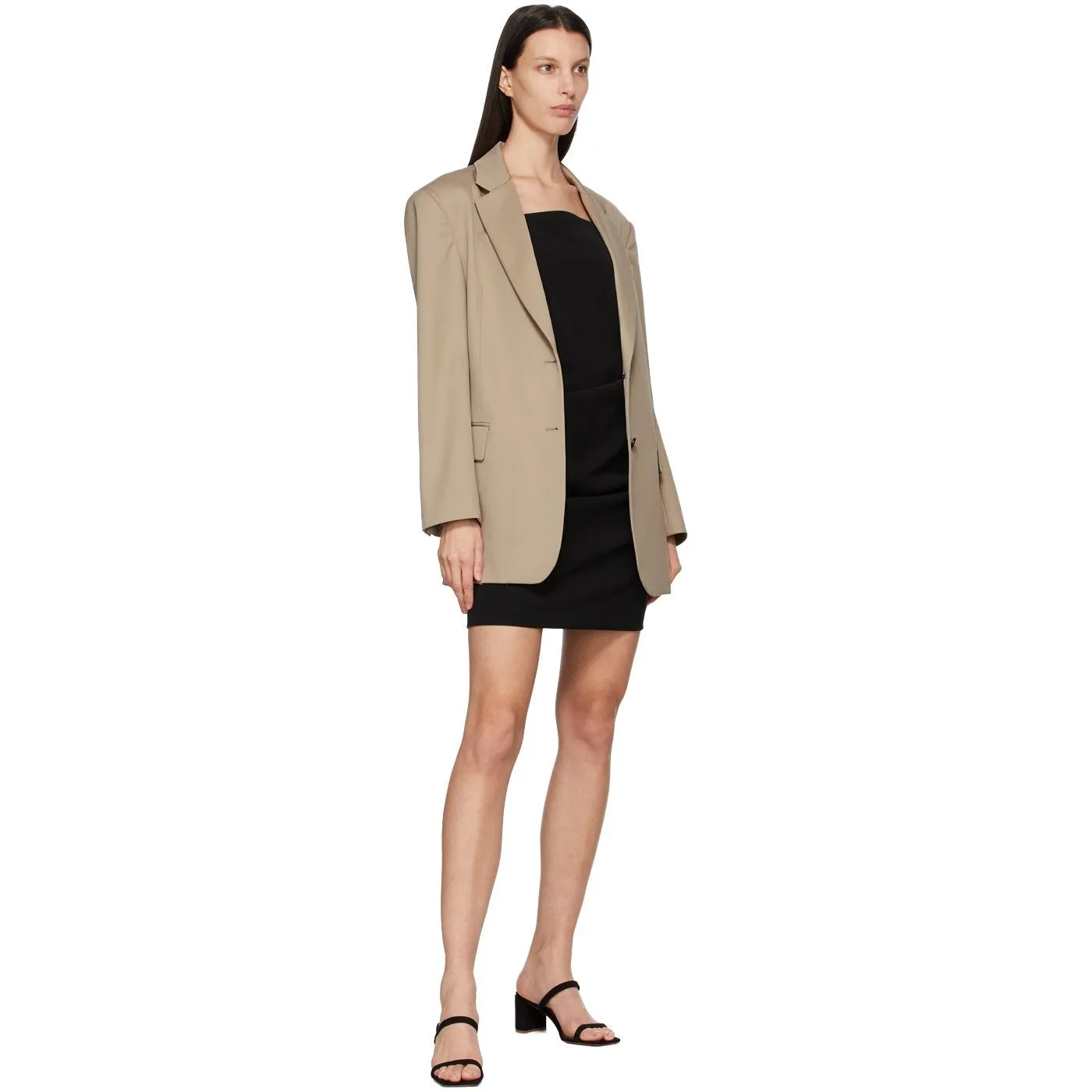 DRAE Beige Wool Boy Blazer
