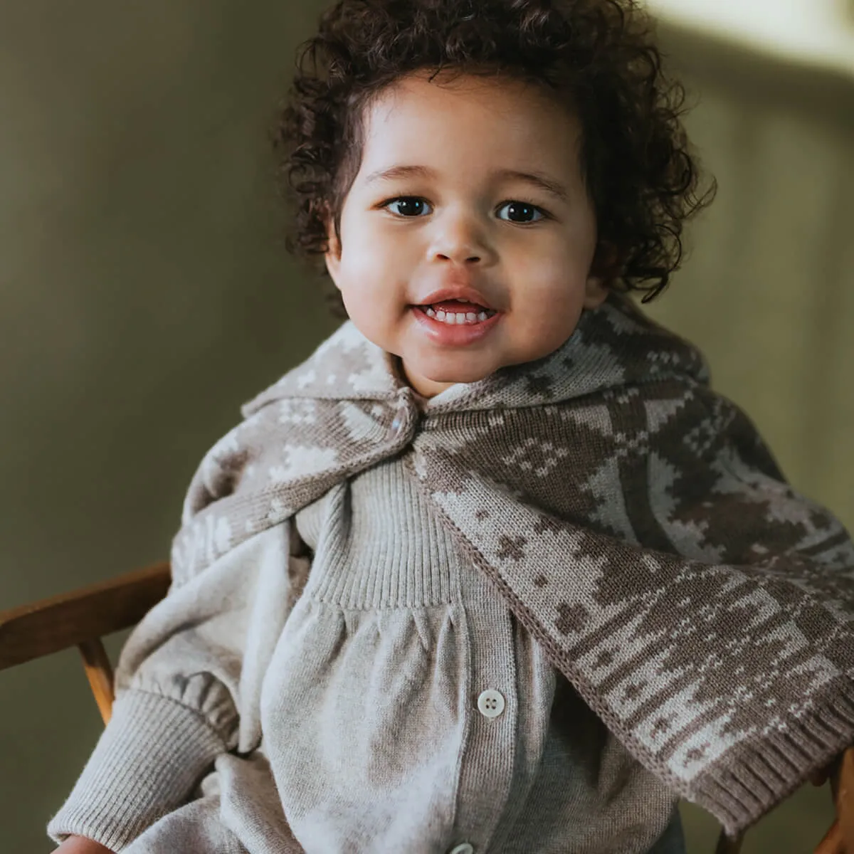 Eryri Cape in Morel / Wheat by Mabli - Last One In Stock - Medium (4-8 Years)