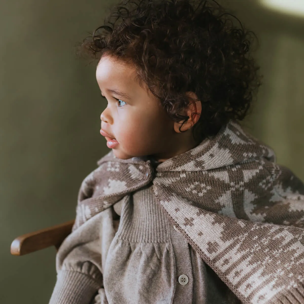 Eryri Cape in Morel / Wheat by Mabli - Last One In Stock - Medium (4-8 Years)