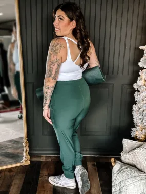 Essential Athleisure Workout Joggers, Deep Green