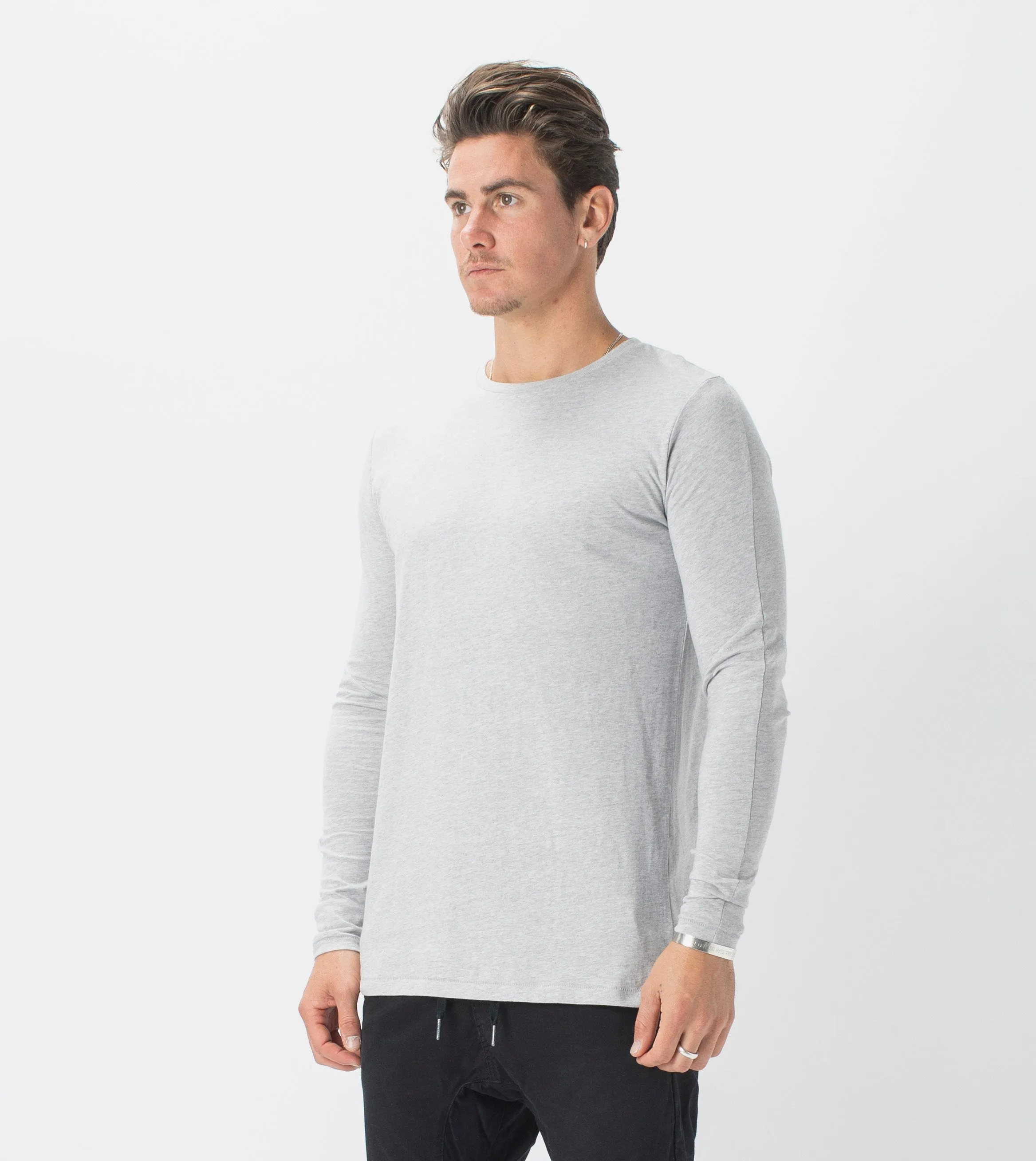 Flintlock LS Tee Silver Marle
