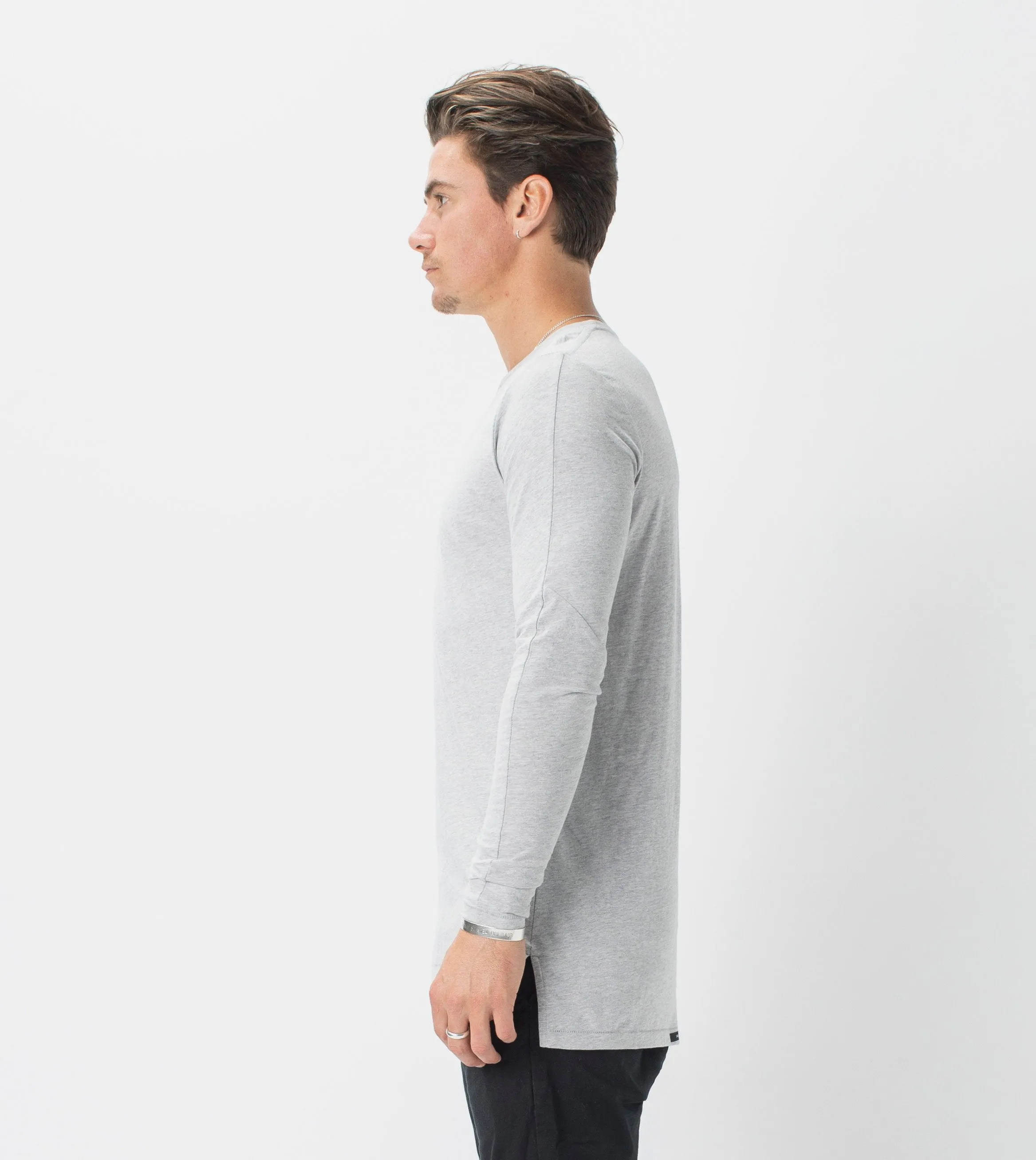 Flintlock LS Tee Silver Marle