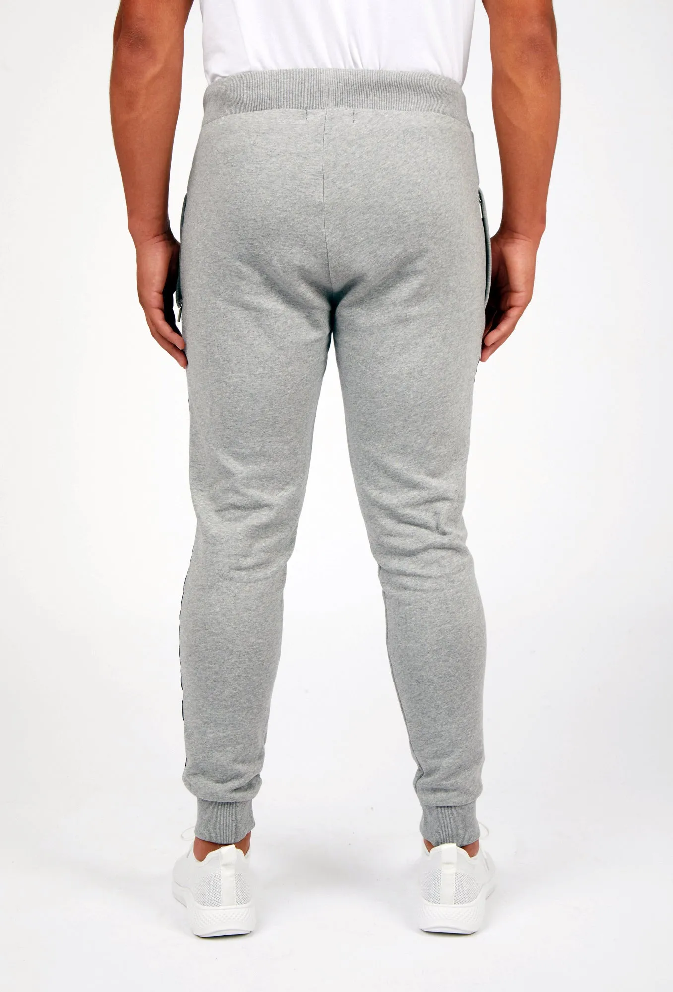 Grey and White Sweatshirt Tracksuit- INTL TAPE