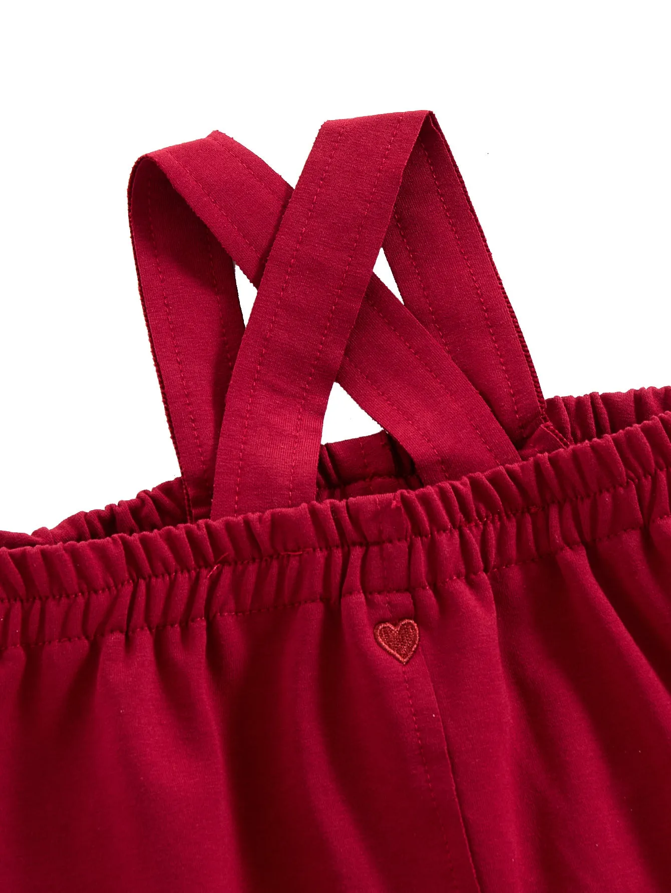 Heart Overall - Maroon