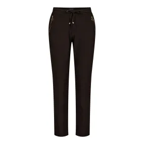 HENNE-ZIP-PANTS - COFFEE BEAN
