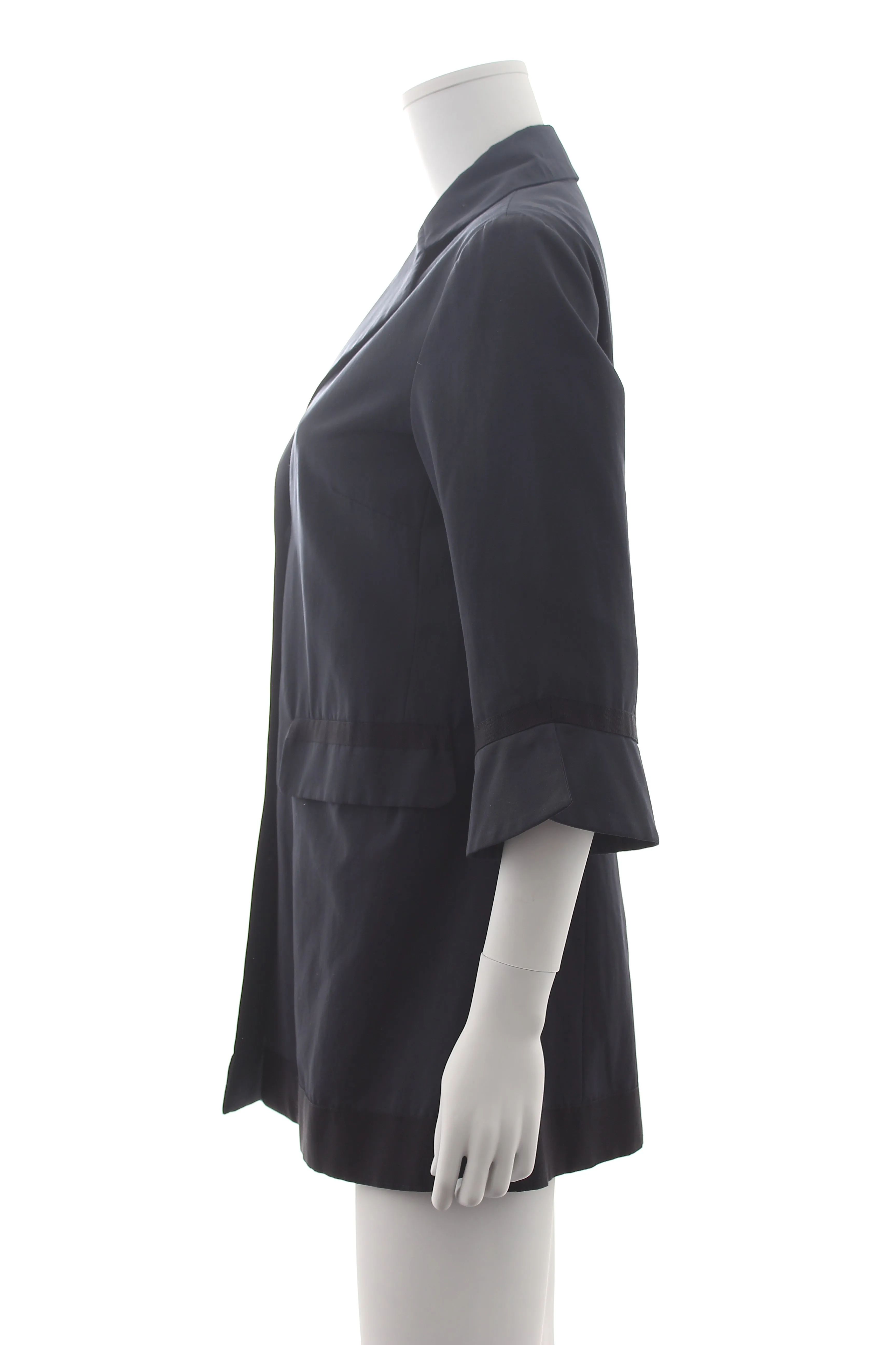 Herno Cropped Sleeve Cotton-Blend Jacket