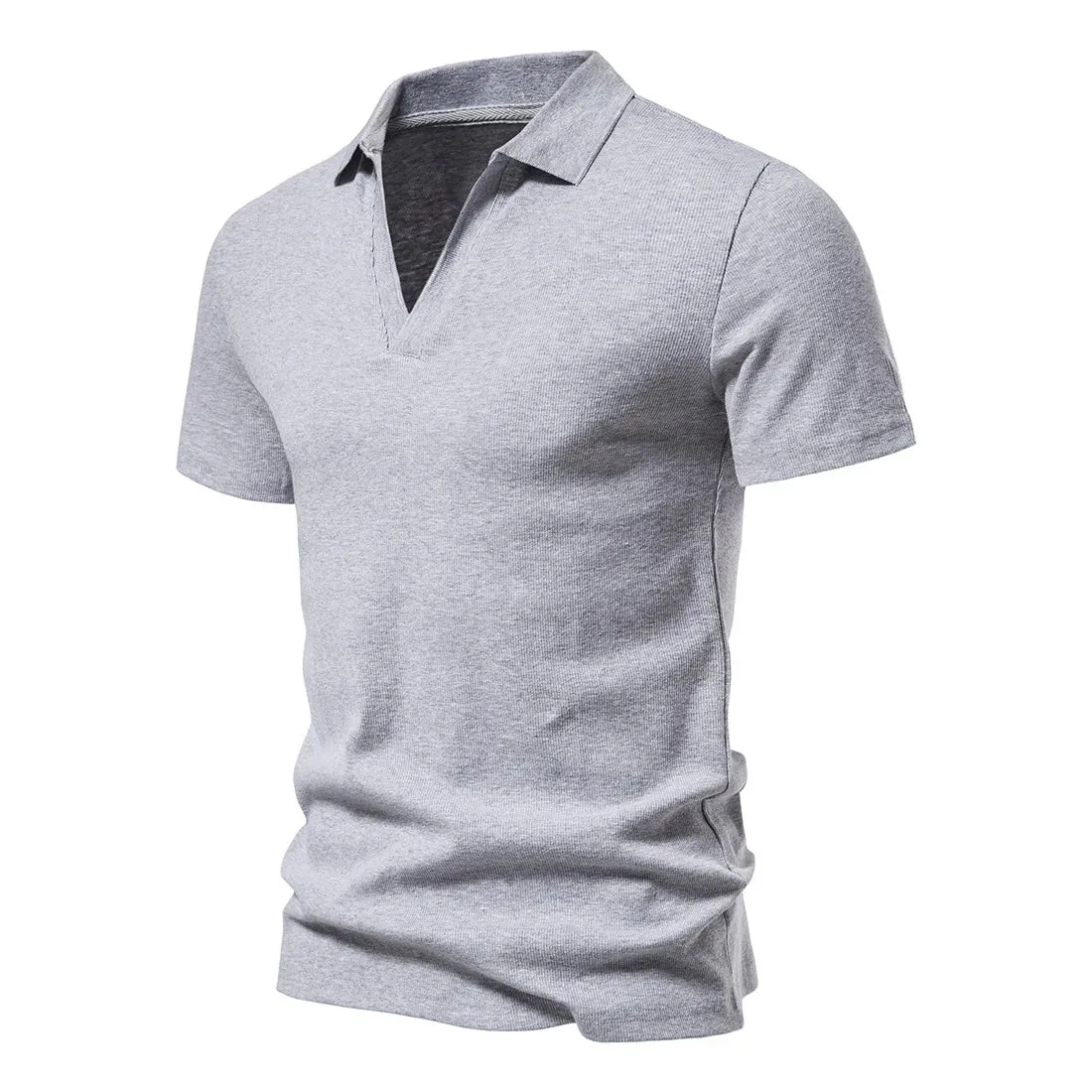 Herren Henley Shirt Slim Fit Baumwolle Kurzarm lässig T-Shirt Jogger Herren T-Shirts lose Tops