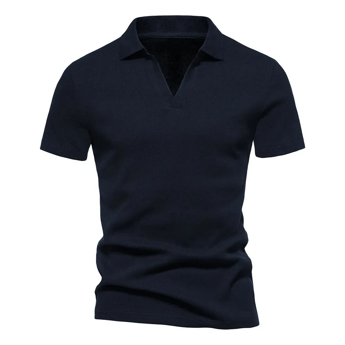 Herren Henley Shirt Slim Fit Baumwolle Kurzarm lässig T-Shirt Jogger Herren T-Shirts lose Tops