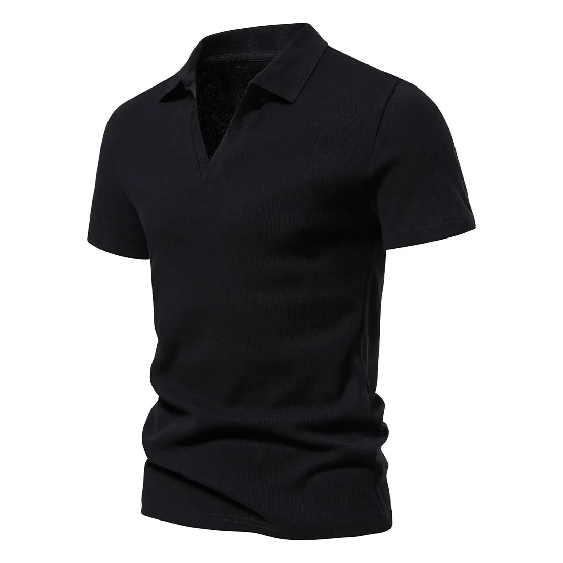 Herren Henley Shirt Slim Fit Baumwolle Kurzarm lässig T-Shirt Jogger Herren T-Shirts lose Tops