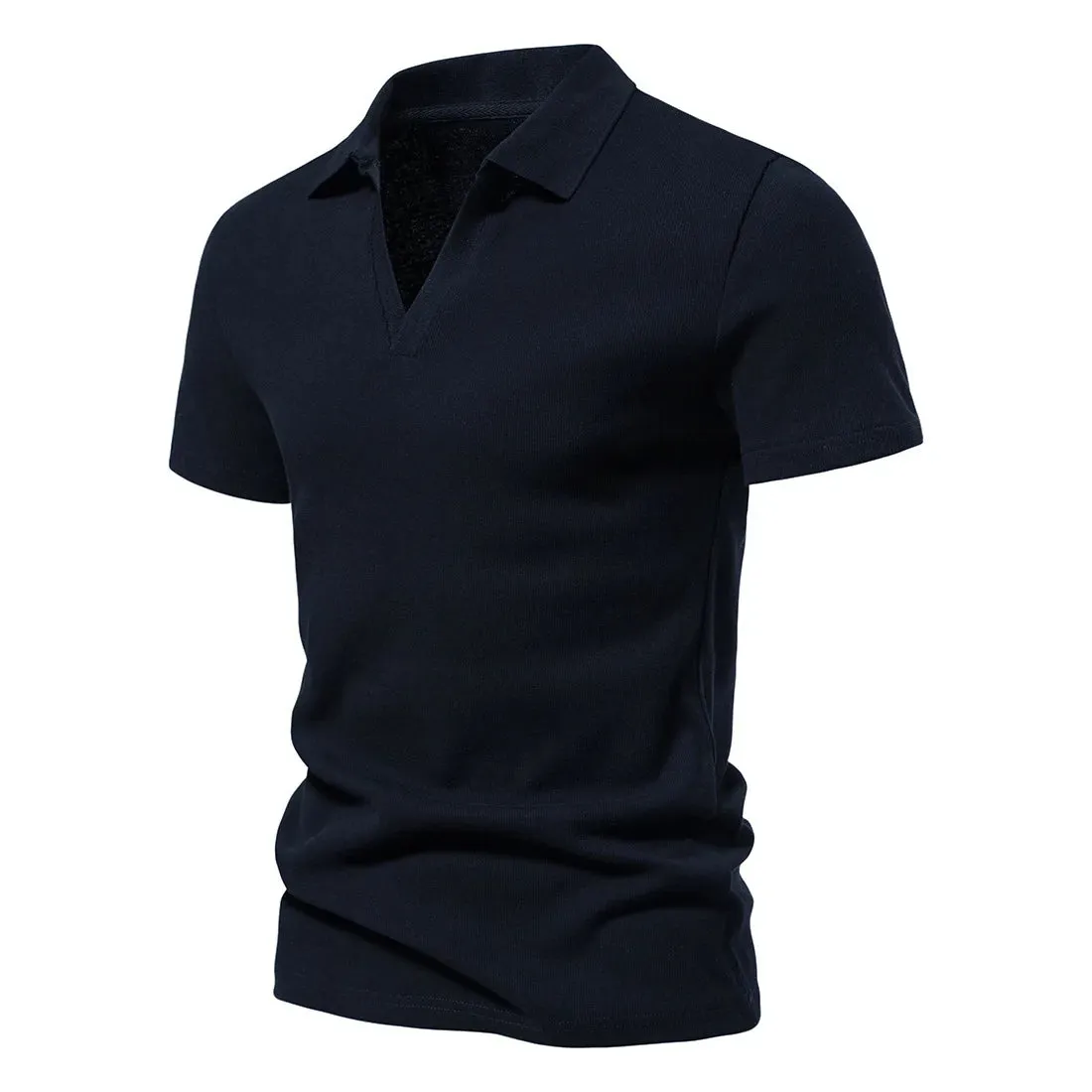 Herren Henley Shirt Slim Fit Baumwolle Kurzarm lässig T-Shirt Jogger Herren T-Shirts lose Tops
