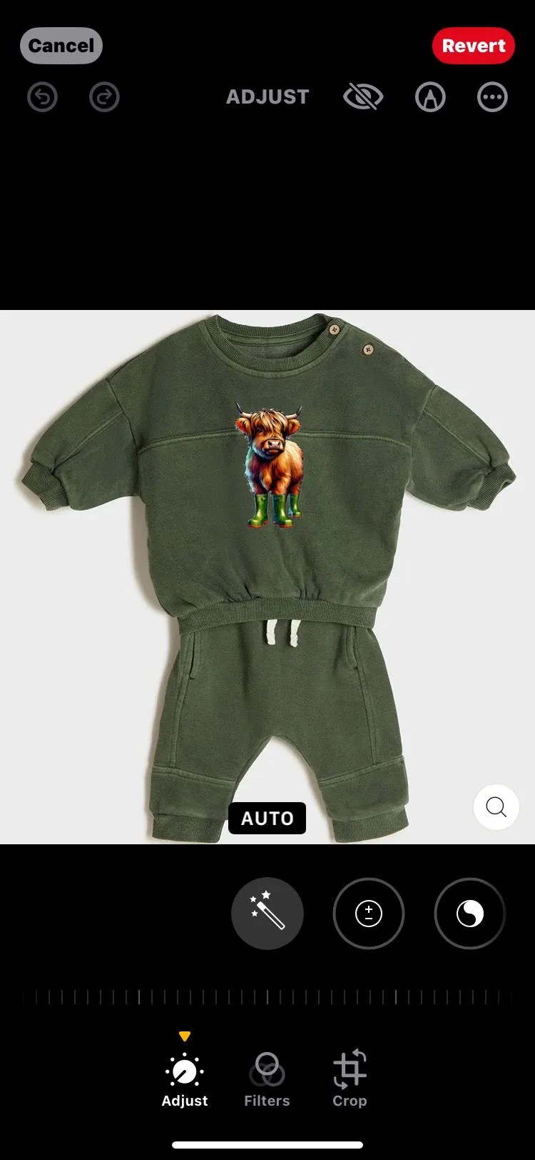 Highland Cow Design Baby Tracksuit