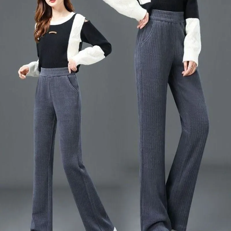 🔥HOT SALE 🔥Best Gift for Her - Women's Versatile Simple Stretch Elastic Waist Loose Wide Leg Pants(40%OFF)