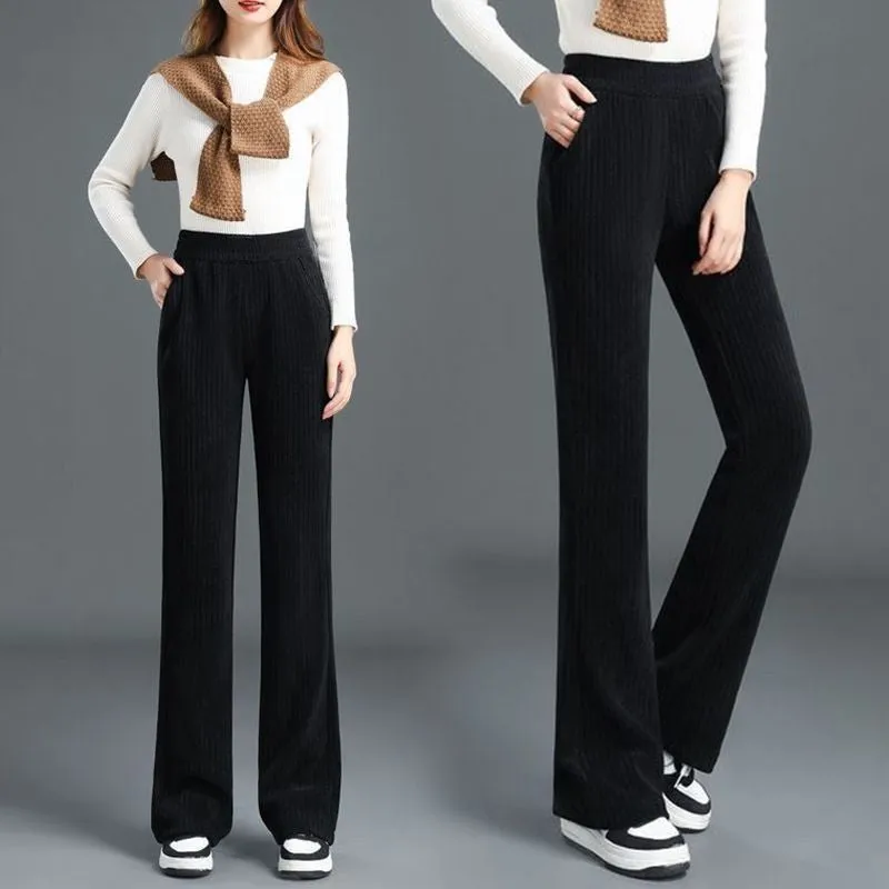 🔥HOT SALE 🔥Best Gift for Her - Women's Versatile Simple Stretch Elastic Waist Loose Wide Leg Pants(40%OFF)