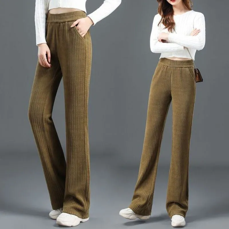 🔥HOT SALE 🔥Best Gift for Her - Women's Versatile Simple Stretch Elastic Waist Loose Wide Leg Pants(40%OFF)