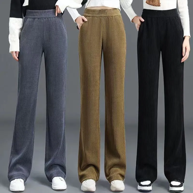 🔥HOT SALE 🔥Best Gift for Her - Women's Versatile Simple Stretch Elastic Waist Loose Wide Leg Pants(40%OFF)