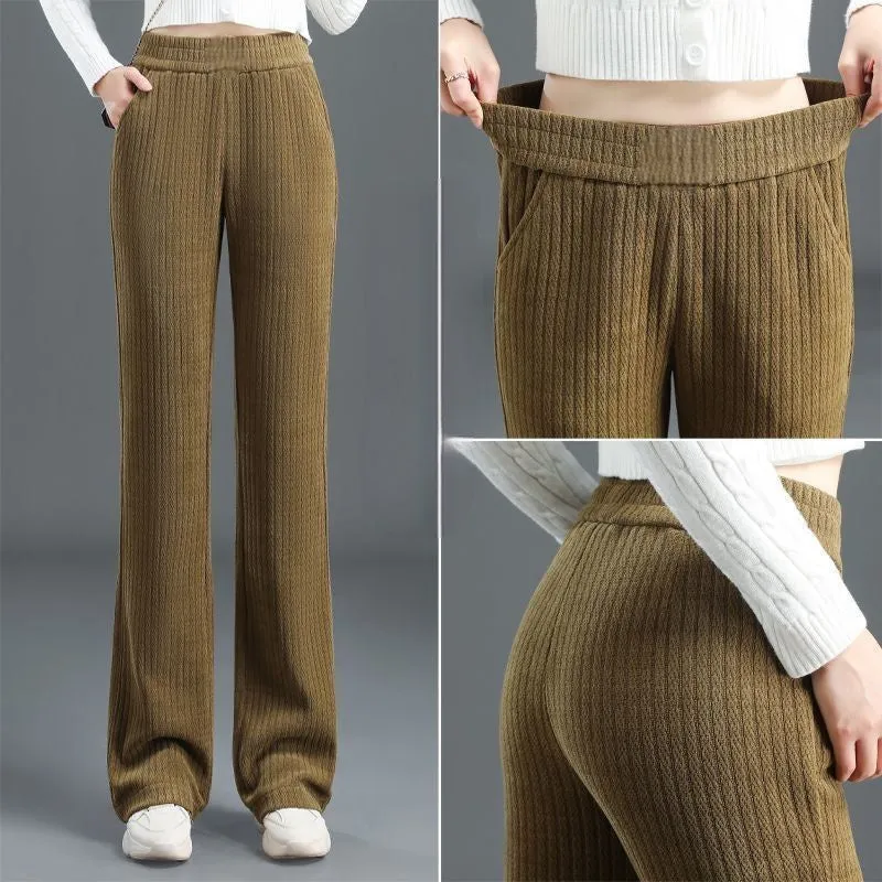 🔥HOT SALE 🔥Best Gift for Her - Women's Versatile Simple Stretch Elastic Waist Loose Wide Leg Pants(40%OFF)