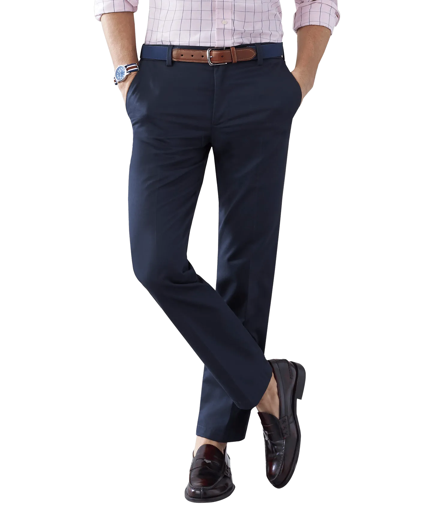 IZOD Men's Straight-Fit Performance Plus Flat-Front Chino Pants