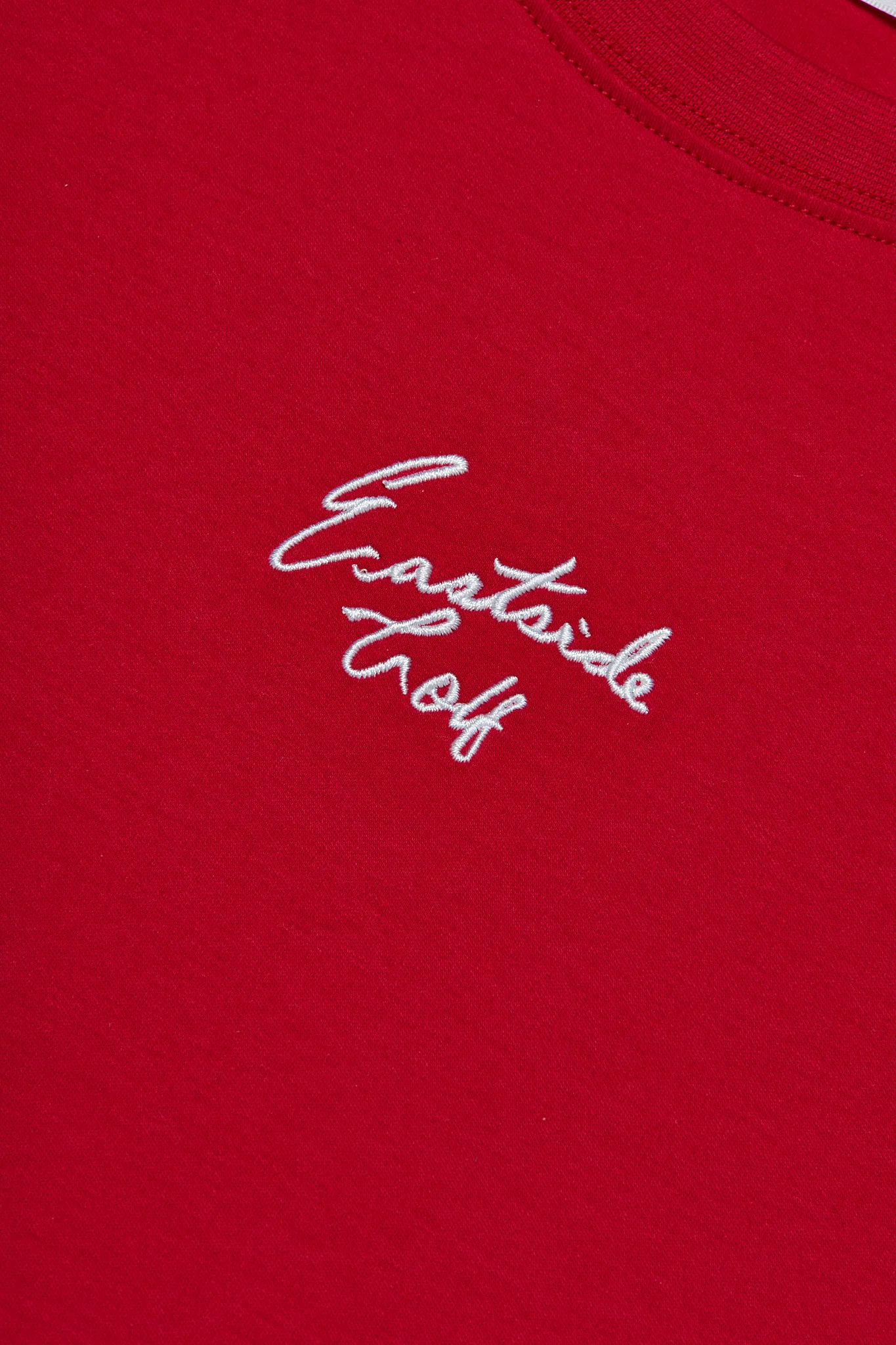 Jalapeno Red Women's Oversized Cropped Tee