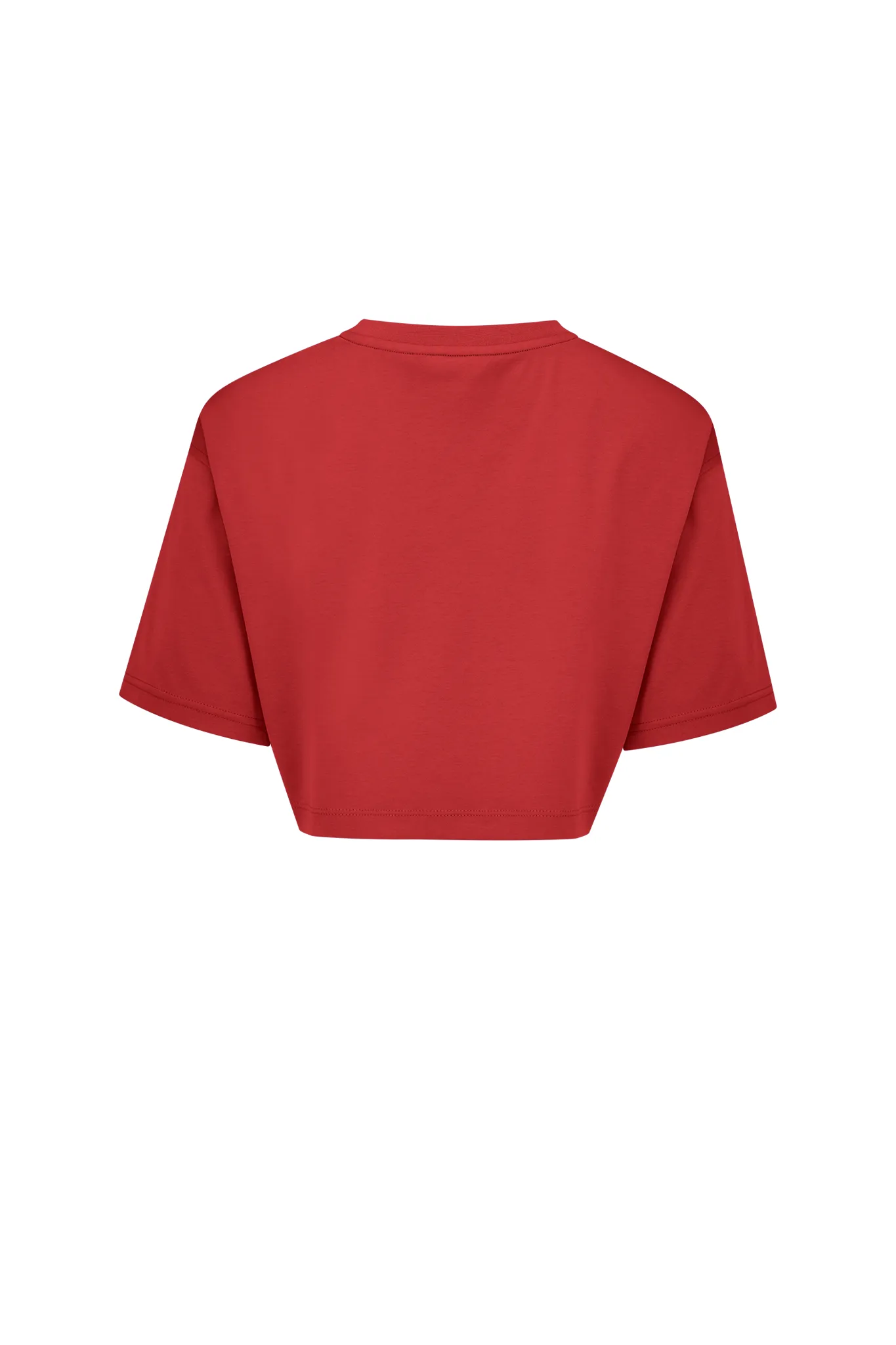 Jalapeno Red Women's Oversized Cropped Tee