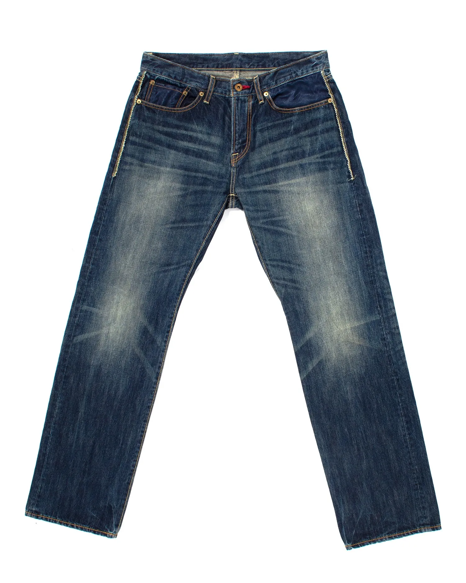 Japanese Repro Denim Jeans, Eternal, Tiger and Dragon Embroidery, Satin Pockets - 32