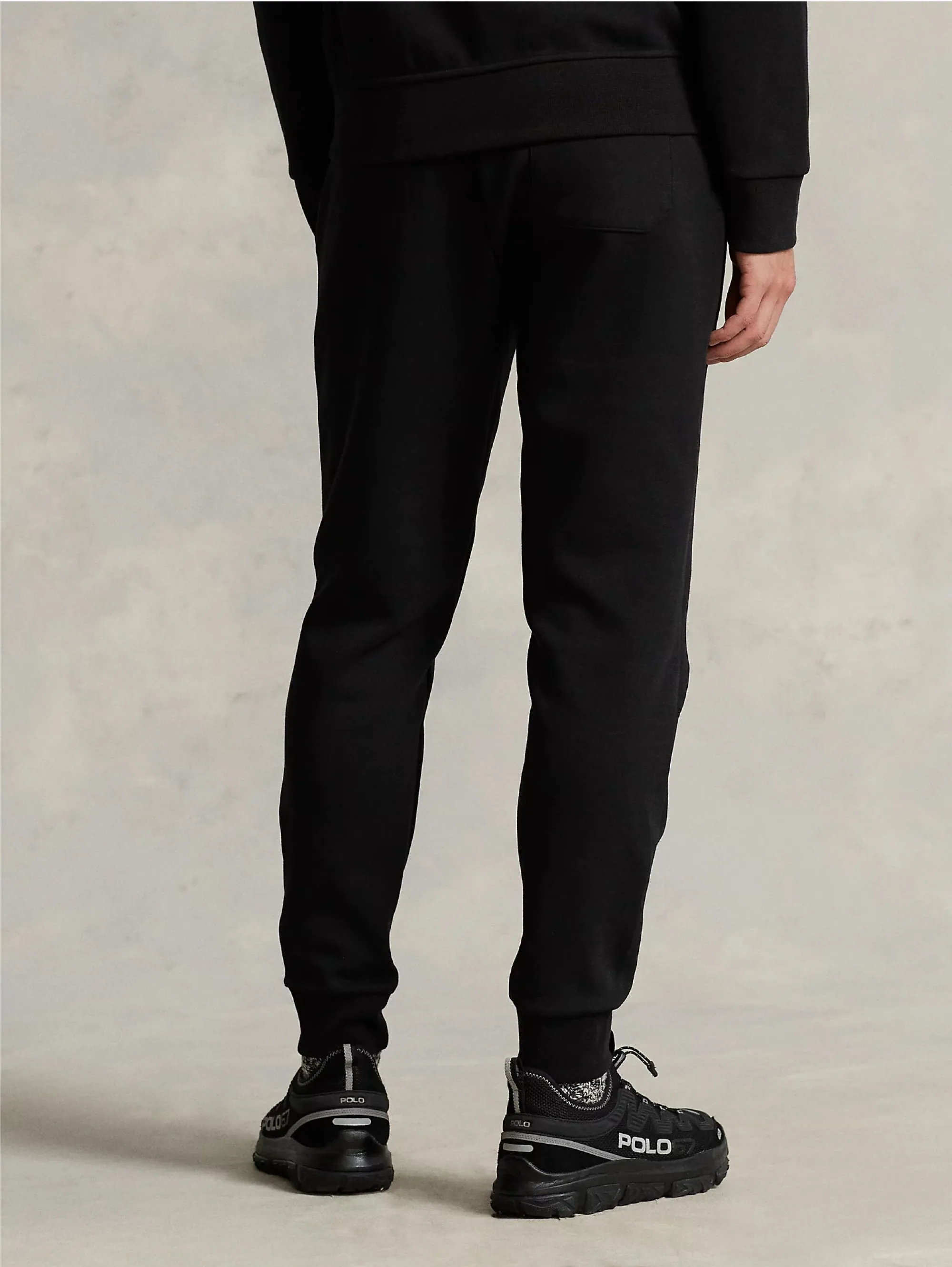 Joggers in Maglia Doppia Nero