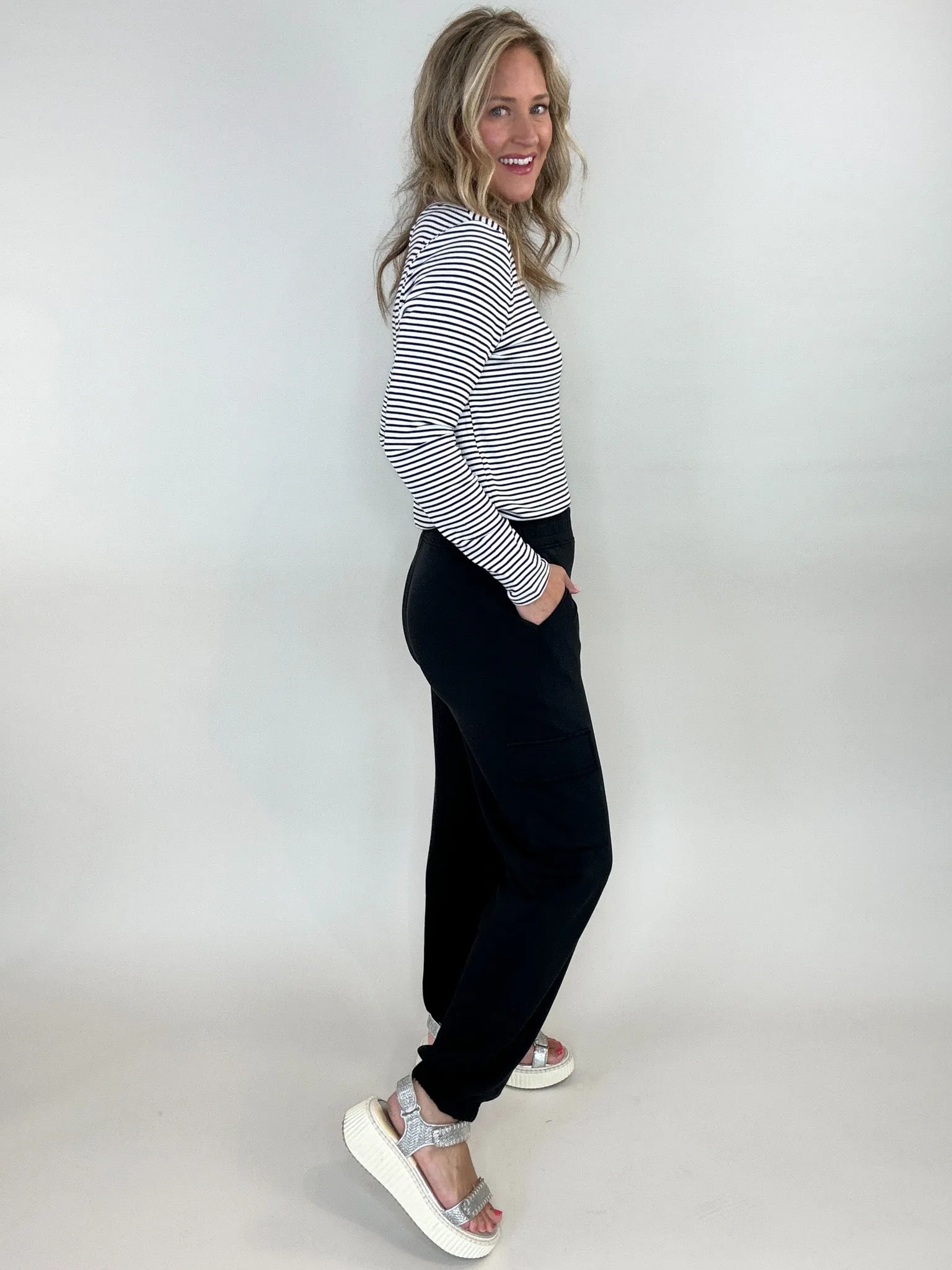 Justine Black Joggers