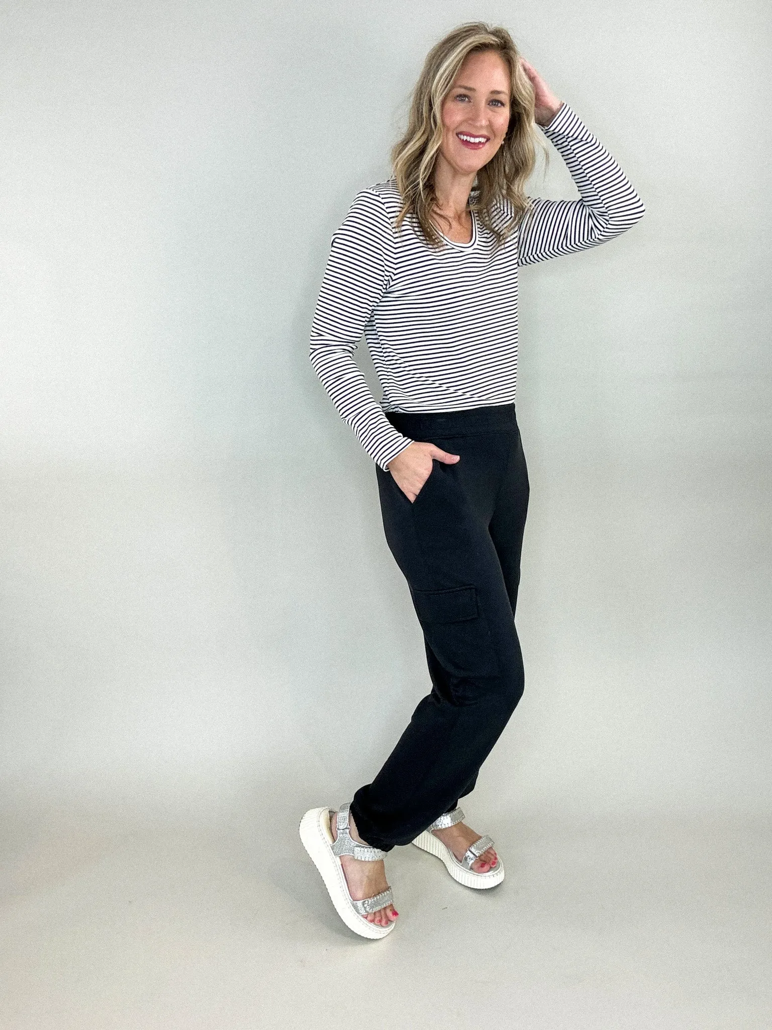 Justine Black Joggers