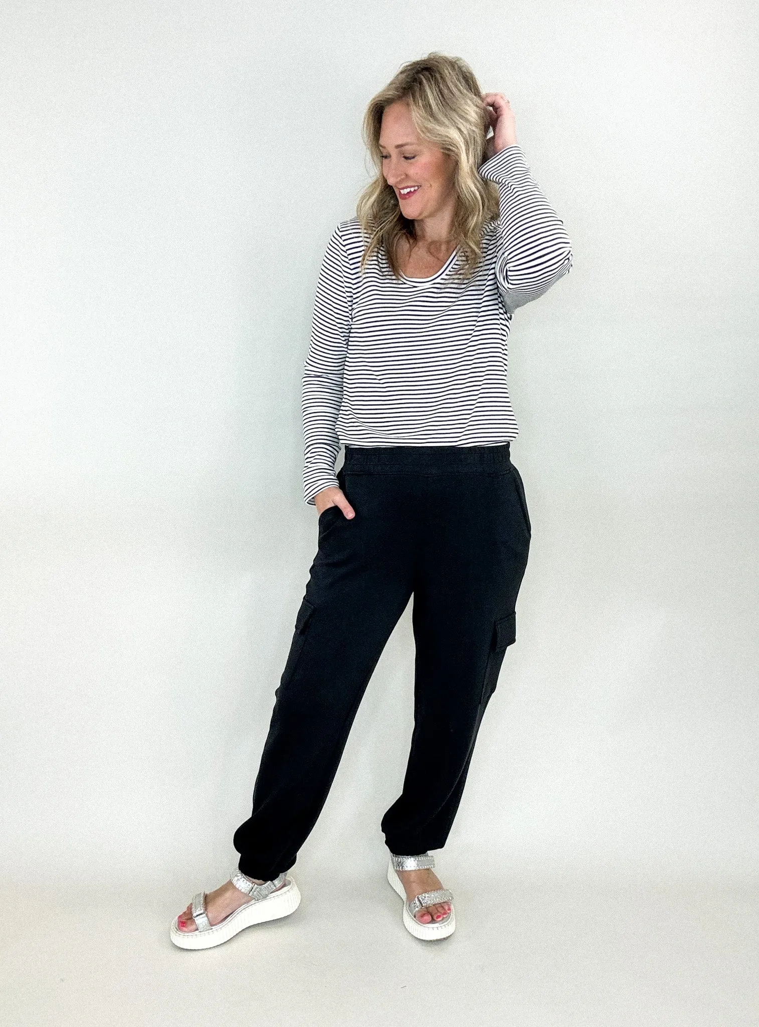 Justine Black Joggers