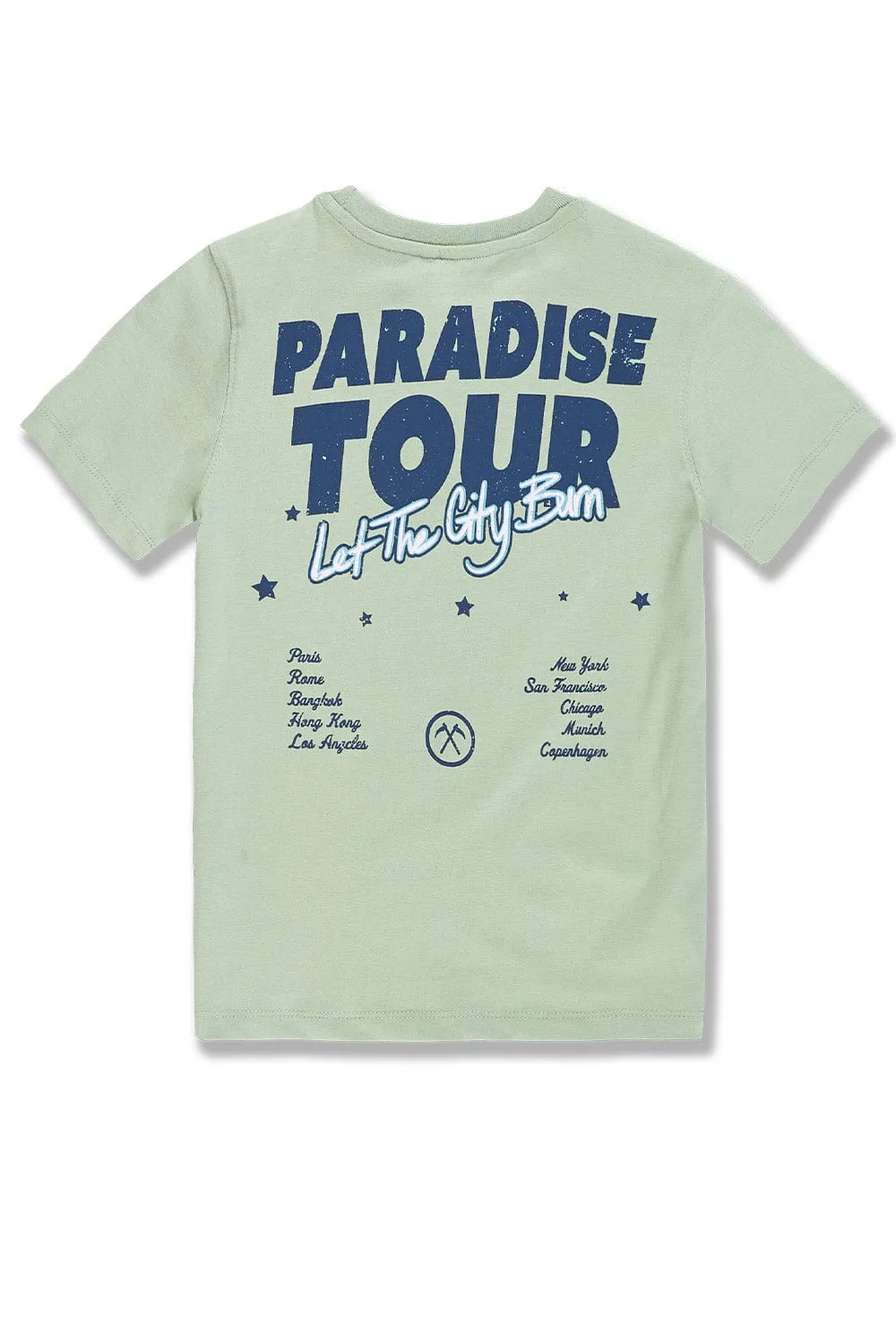 Kids Paradise Tour T-Shirt (Light Sage)