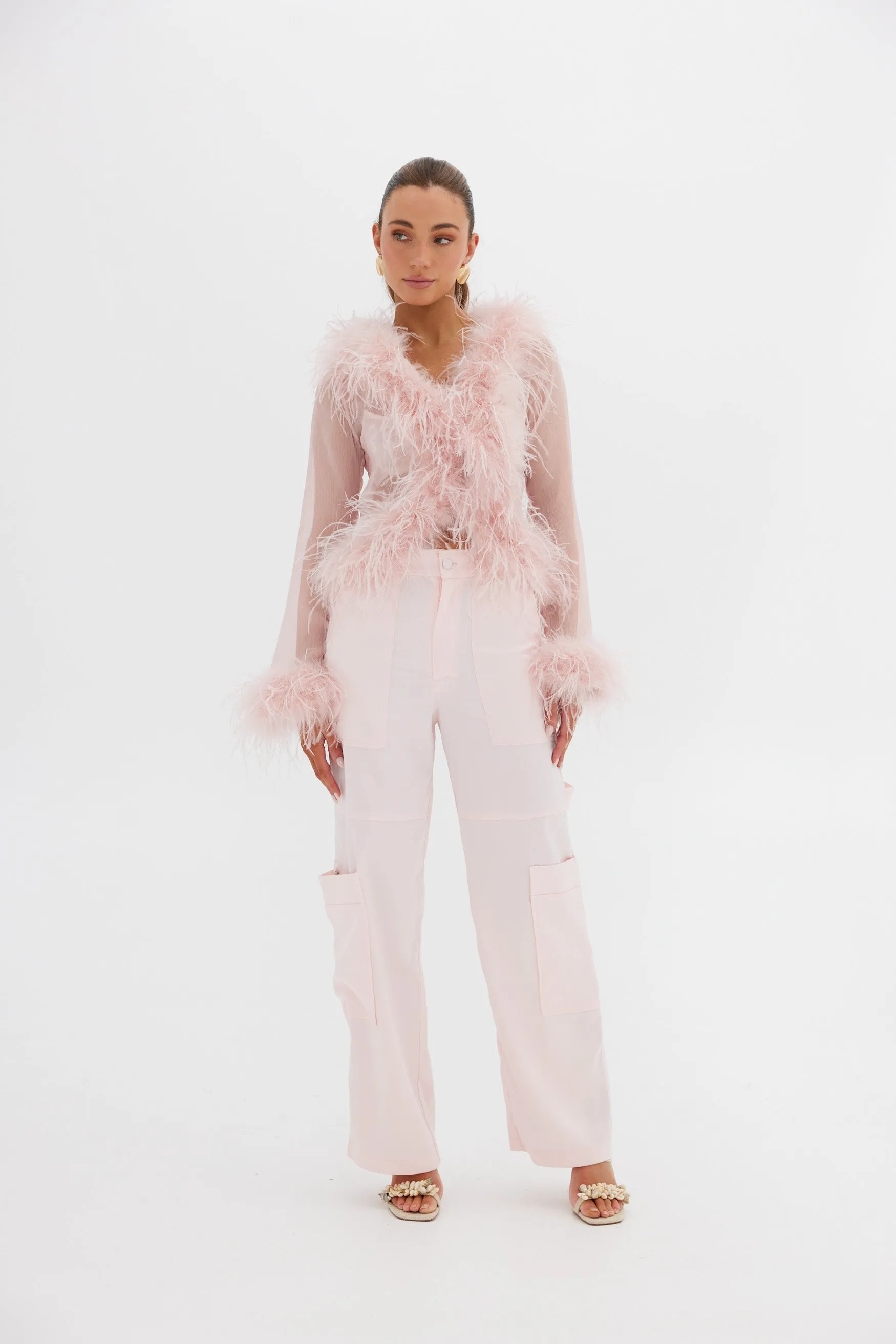 Lara Cargo Pant - Pink