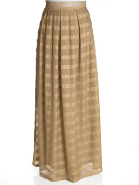 Latte Mesh Maxi Skirt