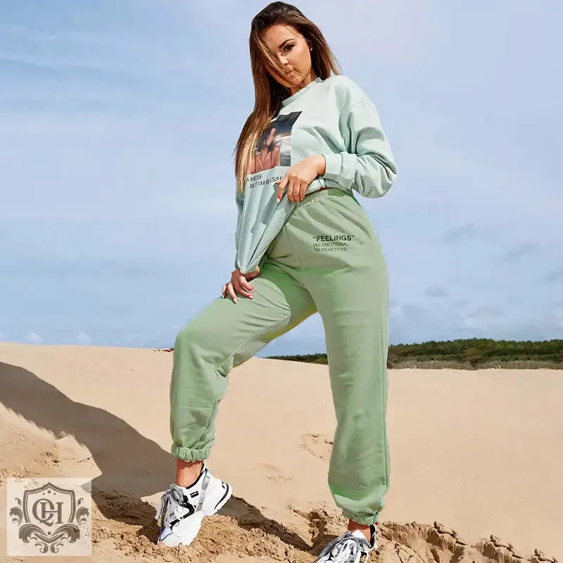 Letter Graphic Sweatpants