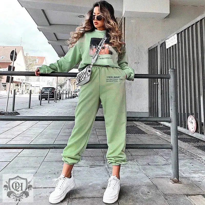 Letter Graphic Sweatpants