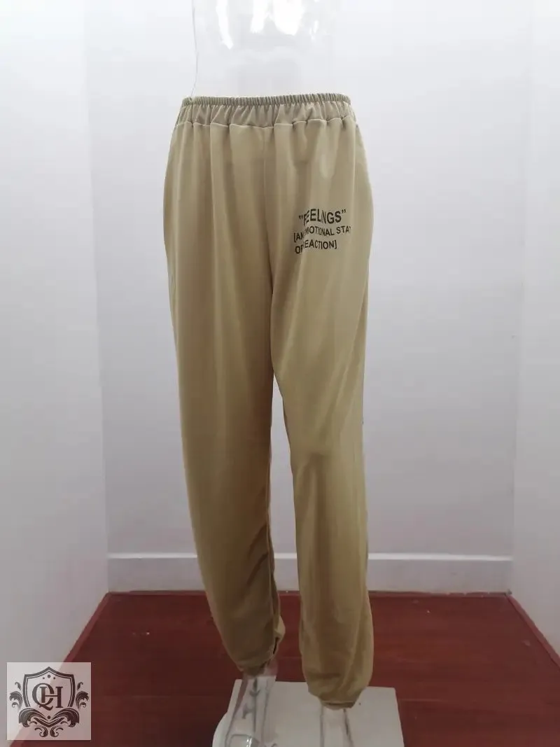 Letter Graphic Sweatpants
