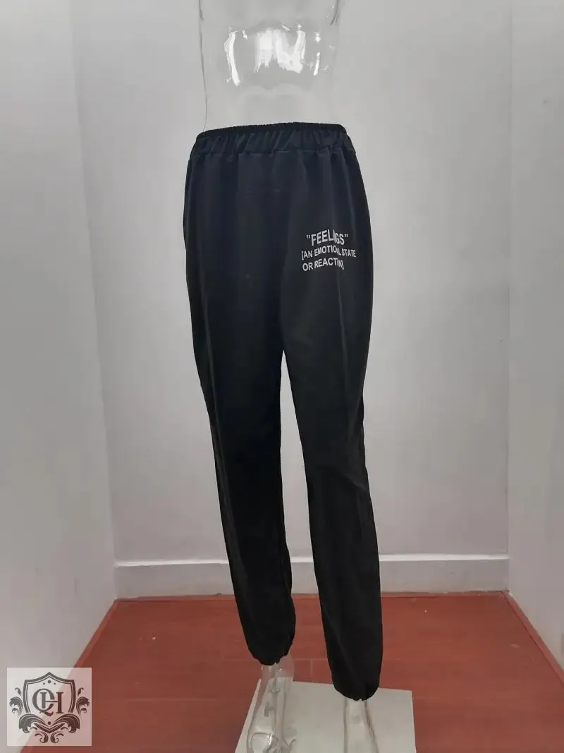 Letter Graphic Sweatpants