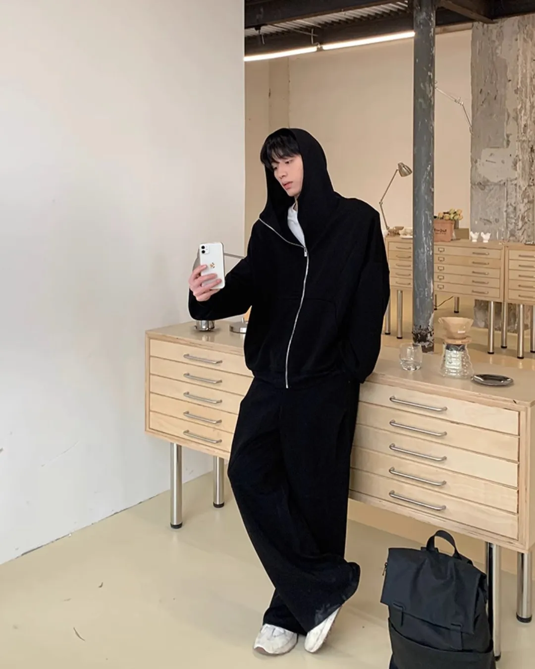 Loose Sweat Zip Hoodie / Loose Sweatpants OYC0043