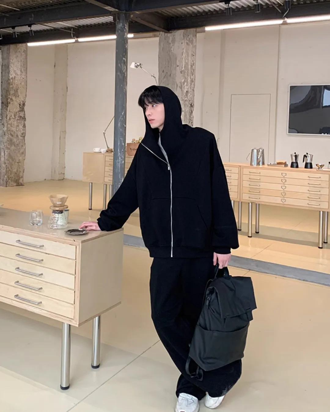 Loose Sweat Zip Hoodie / Loose Sweatpants OYC0043
