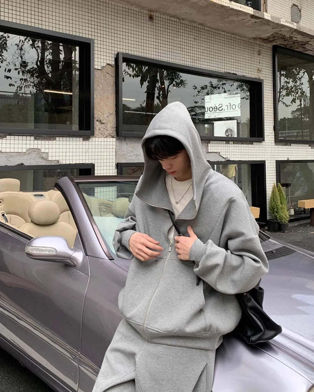 Loose Sweat Zip Hoodie / Loose Sweatpants OYC0043
