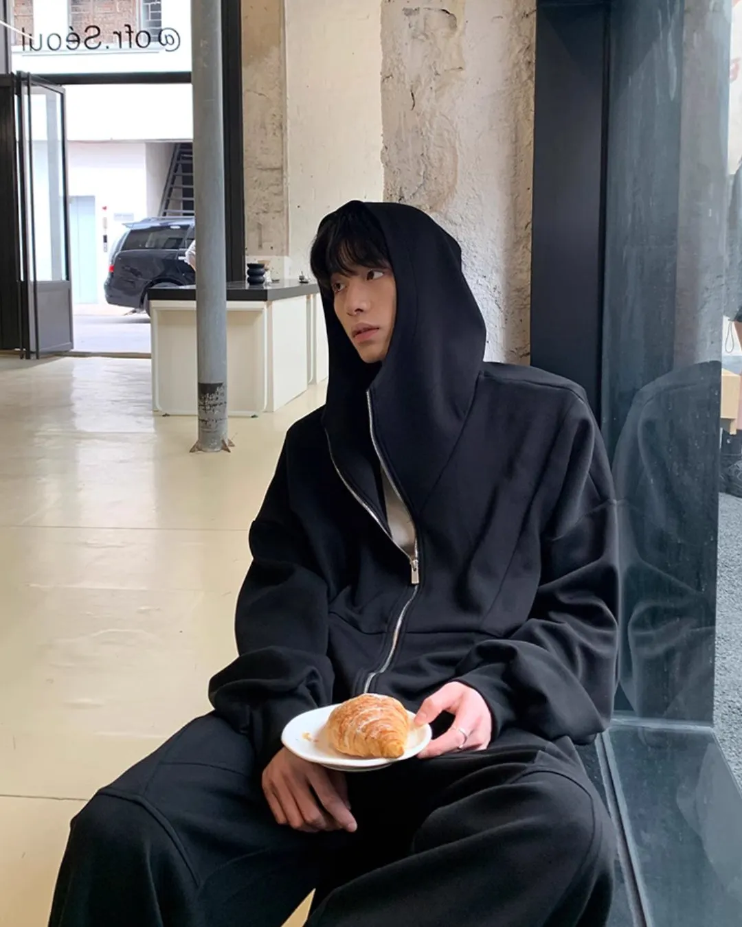 Loose Sweat Zip Hoodie / Loose Sweatpants OYC0043