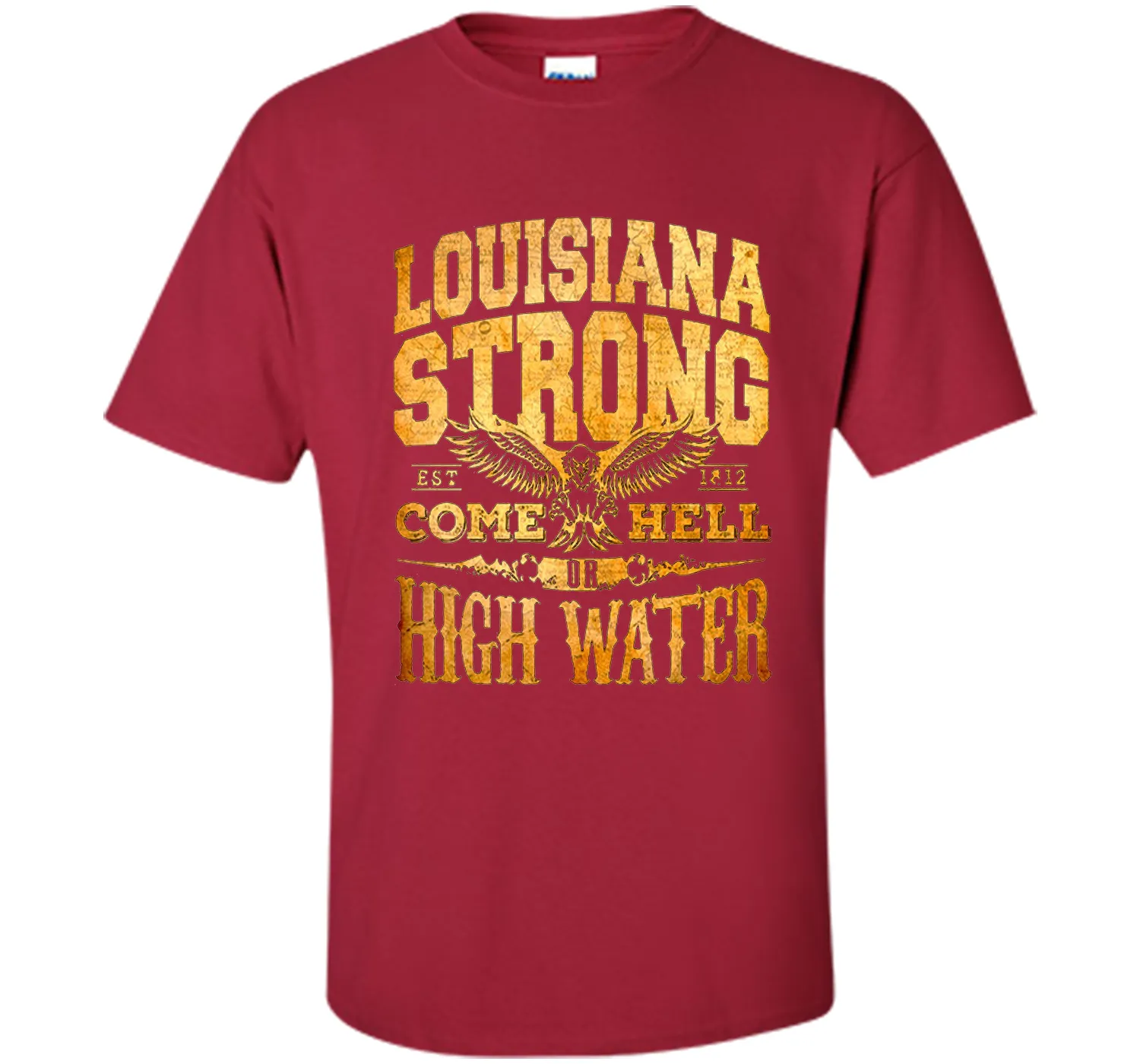 louisiana strong high water t-shirt