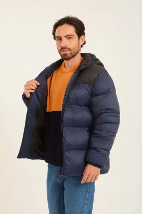 Men Jacket  Fashion Puffer Blue