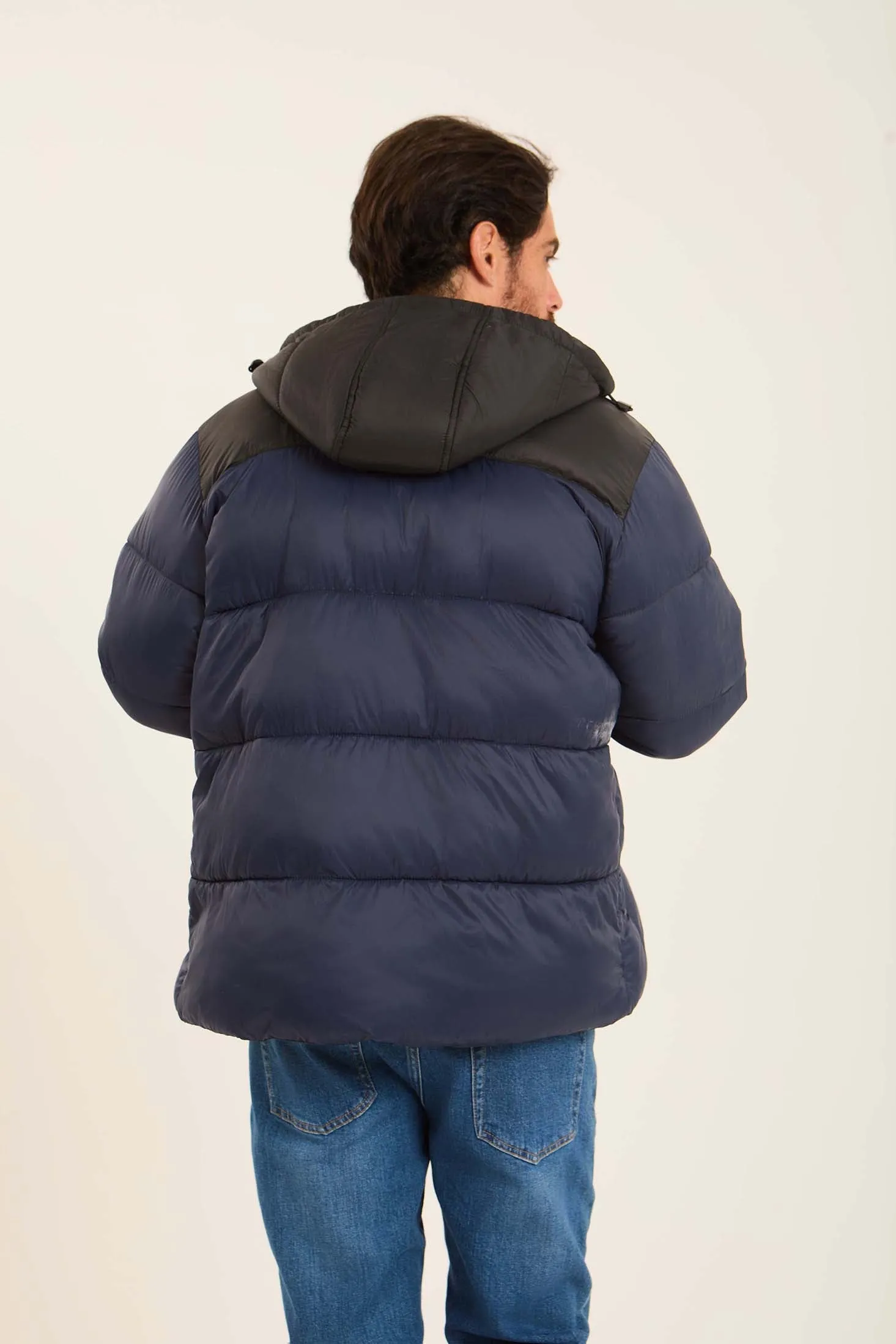 Men Jacket  Fashion Puffer Blue