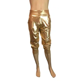 Men's Gold Mystique Metallic Jogger Pants w/ Pockets