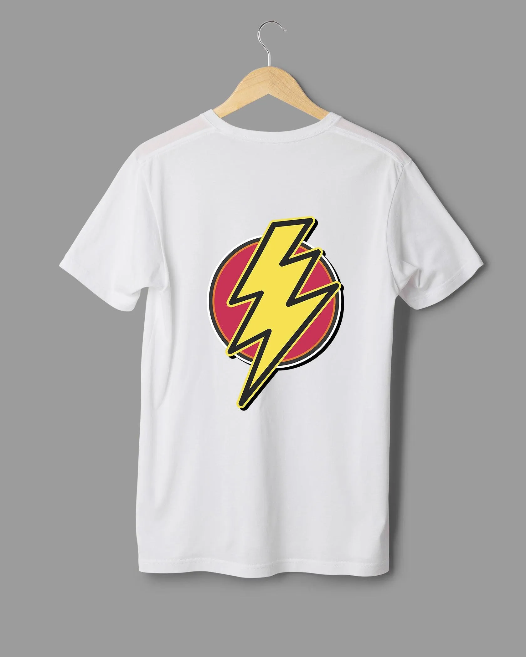 Mens Regular Tshirt Movies & Series Shazam Logo